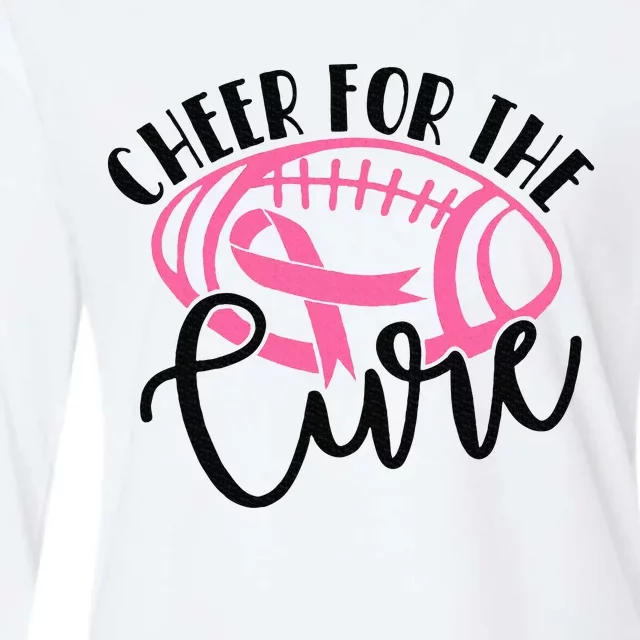 Cheer For The Cure Breast Cancer Awareness Girl Women Womens Cotton Relaxed Long Sleeve T-Shirt