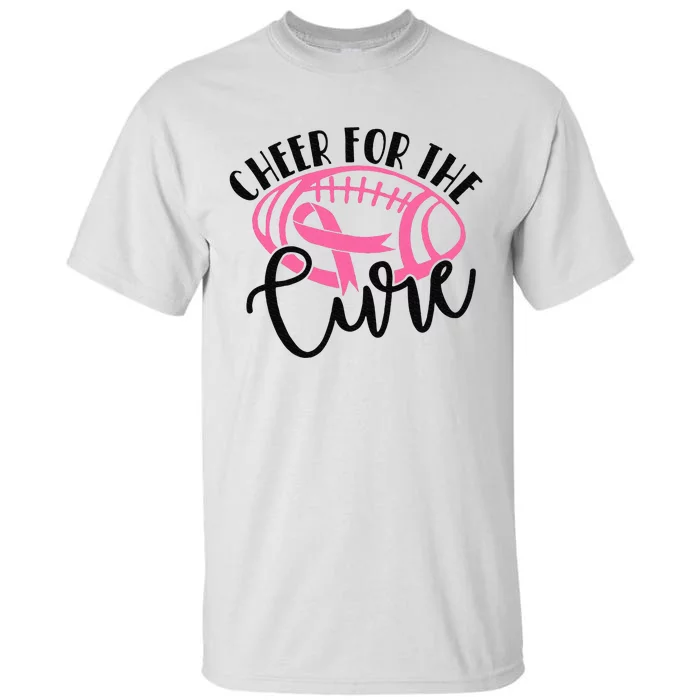 Cheer For The Cure Breast Cancer Awareness Girl Women Tall T-Shirt