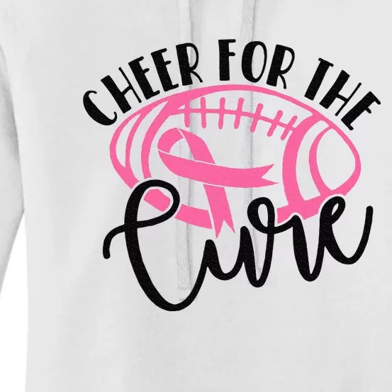 Cheer For The Cure Breast Cancer Awareness Girl Women Women's Pullover Hoodie