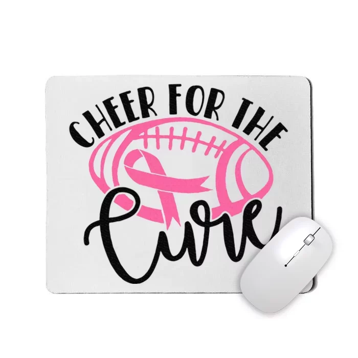 Cheer For The Cure Breast Cancer Awareness Girl Women Mousepad