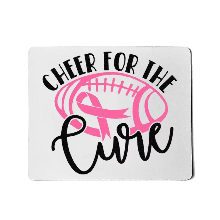 Cheer For The Cure Breast Cancer Awareness Girl Women Mousepad