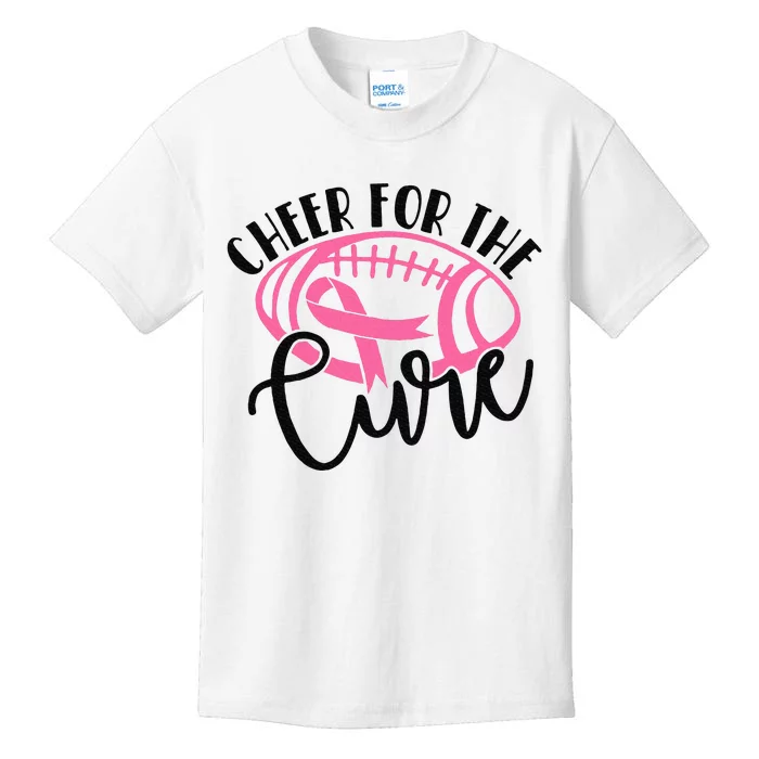 Cheer For The Cure Breast Cancer Awareness Girl Women Kids T-Shirt