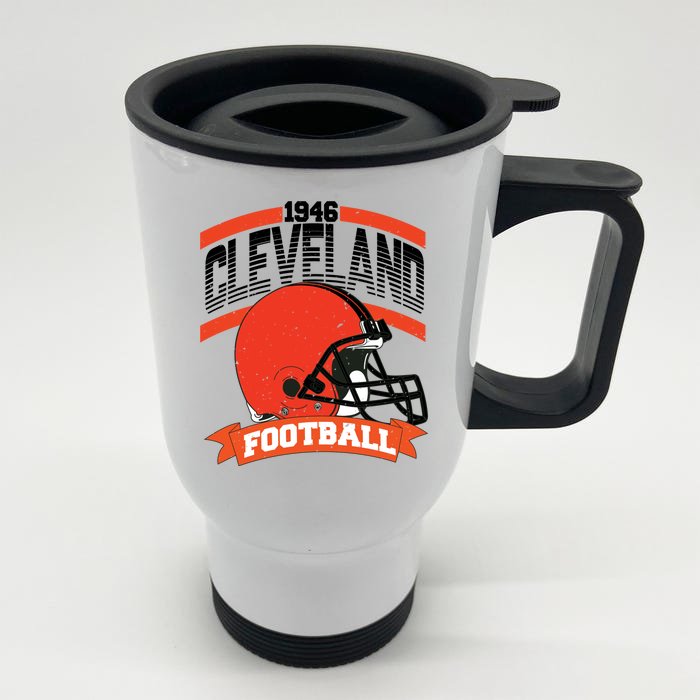 Cleveland Football Team Supporter Front & Back Stainless Steel Travel Mug