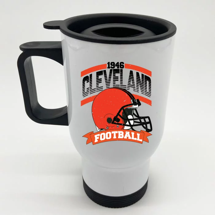 Cleveland Football Team Supporter Front & Back Stainless Steel Travel Mug