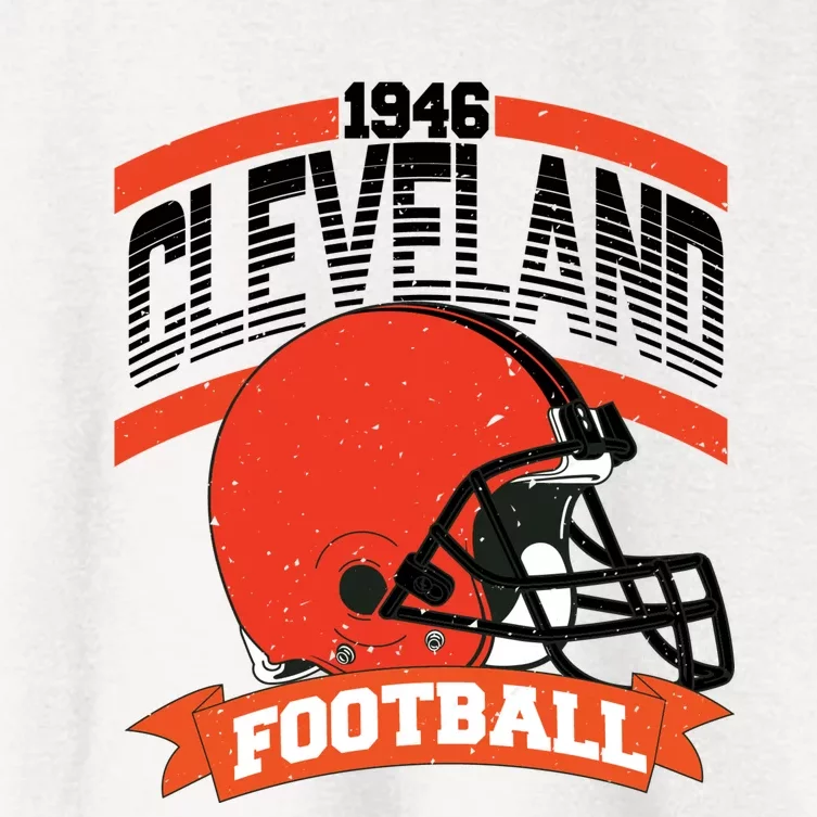 Cleveland Football Team Supporter Women's Crop Top Tee