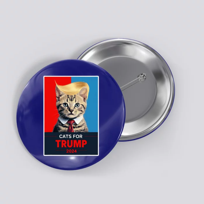 Cats For Trump 2024 Election Button