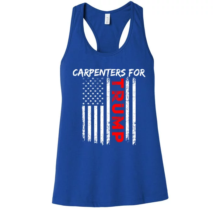 Carpenters For Trump Take America Back Great Gift Women's Racerback Tank