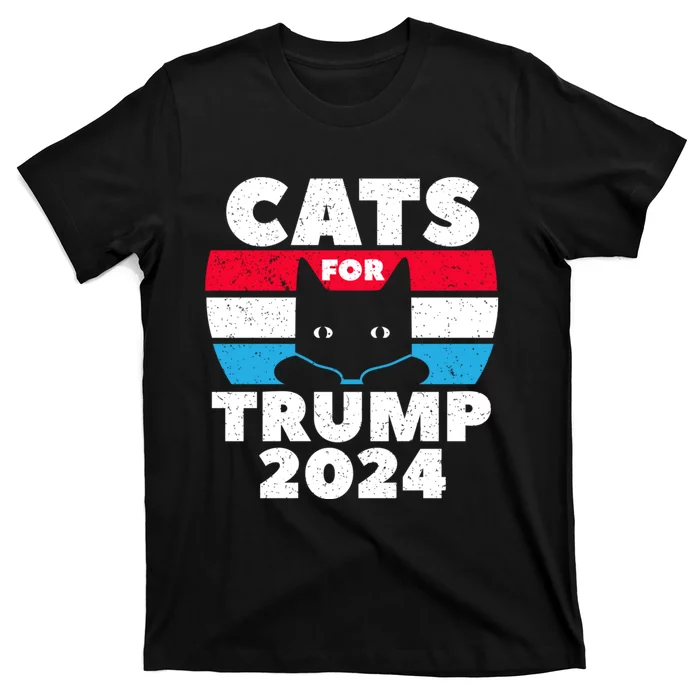 Cats For Trump 2024 Election T-Shirt