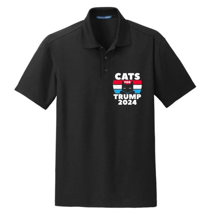 Cats For Trump 2024 Election Dry Zone Grid Performance Polo