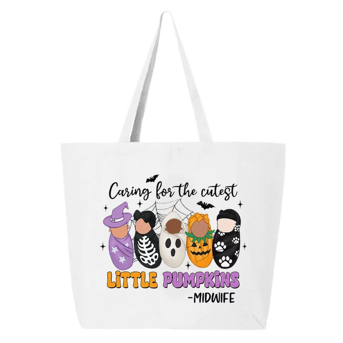 Caring For The Cutest Little Pumpkins Midwife Halloween 25L Jumbo Tote