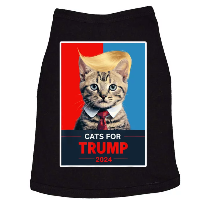 Cats For Trump 2024 Election Doggie Tank