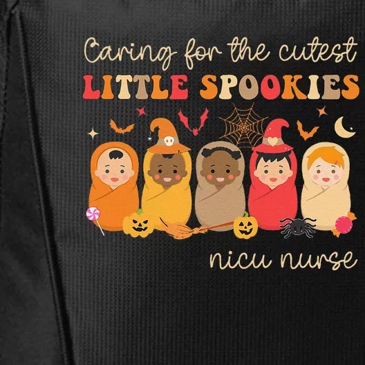 Caring For The Cutest Spookies Neonatal Nicu Nurse Halloween City Backpack