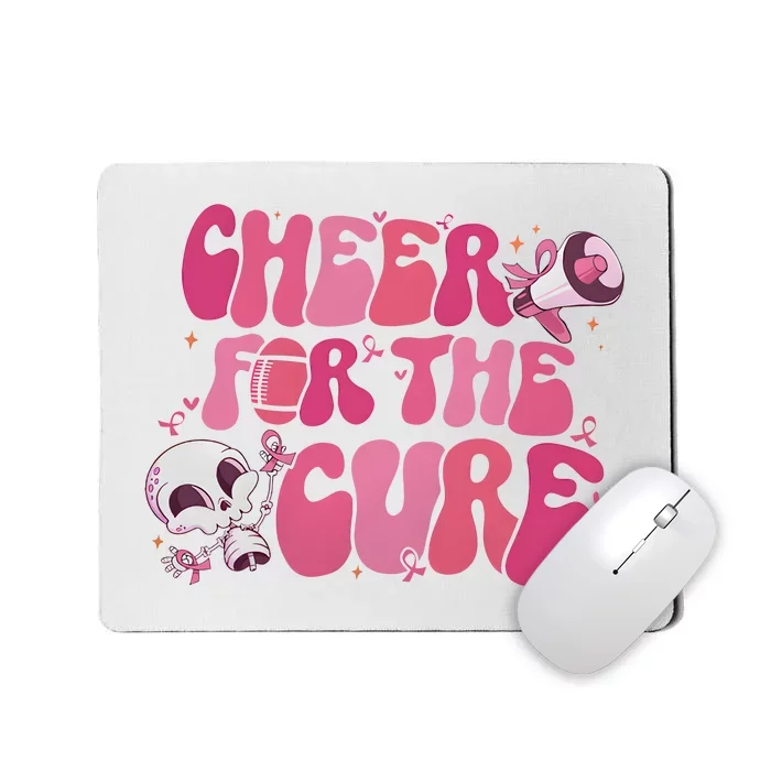 Cheer For The Cure Breast Cancer Football Pink Out Mousepad