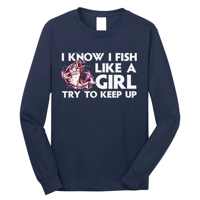 Cool Fishing Trout Angler Bass Fish Hunting Long Sleeve Shirt