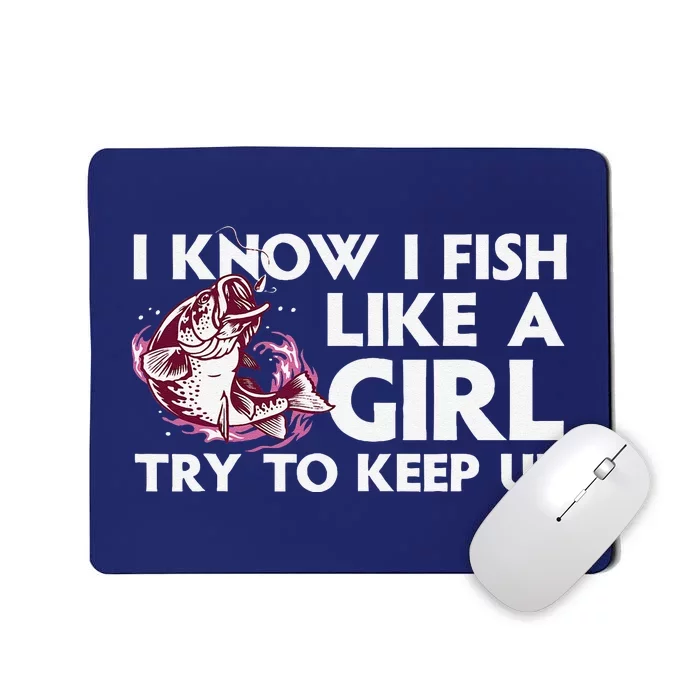 Cool Fishing Trout Angler Bass Fish Hunting Mousepad