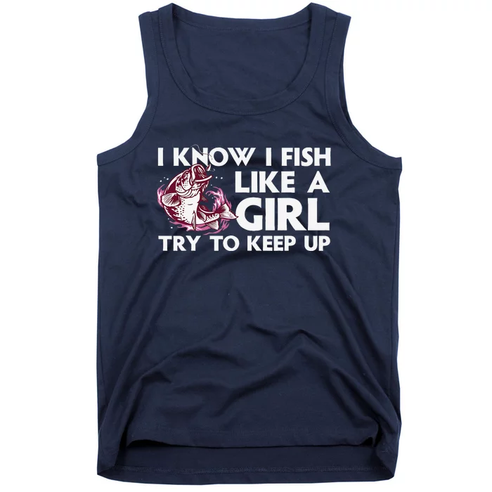 Cool Fishing Trout Angler Bass Fish Hunting Tank Top