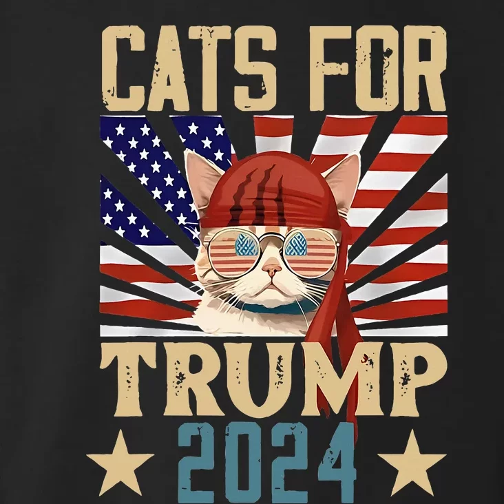 Cats For Trump 2024 President 2024 Toddler Hoodie