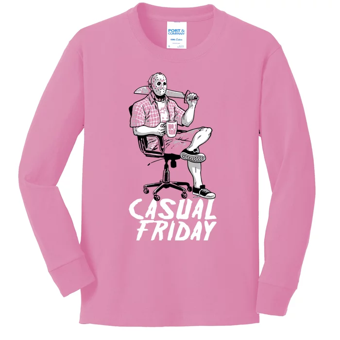 Casual Friday The 13th Kids Long Sleeve Shirt