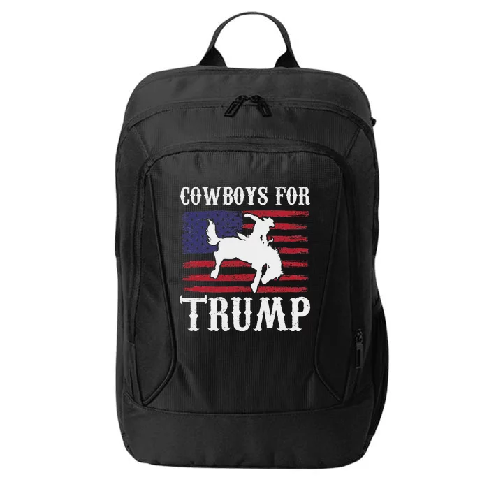 Cowboys For Trump: Western Trump Supporter Design City Backpack