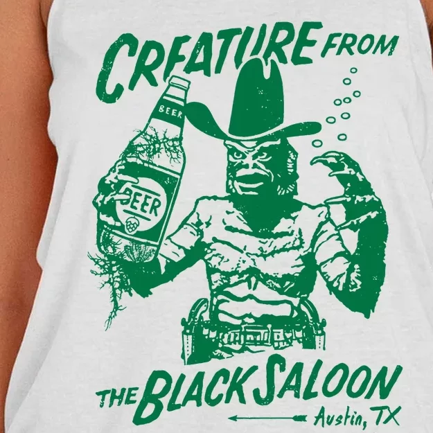 Creature From The Black Lagoon Women's Knotted Racerback Tank