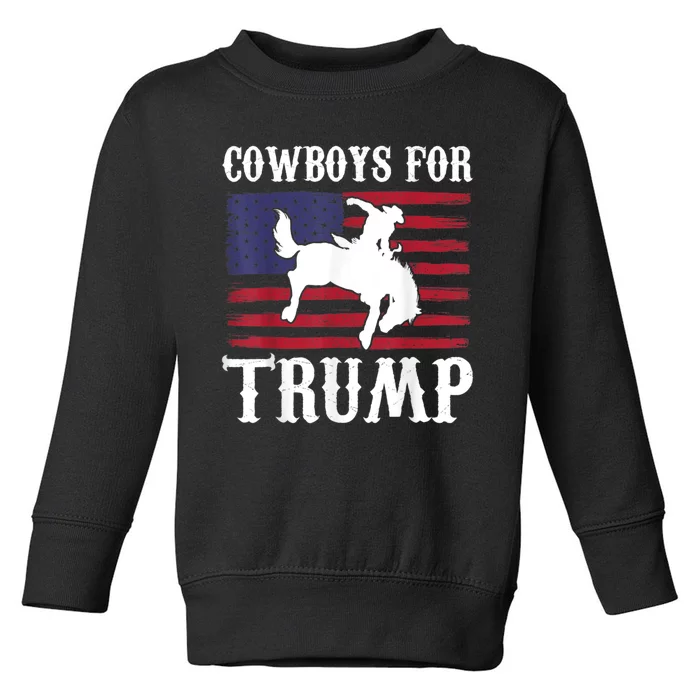 Cowboys For Trump Toddler Sweatshirt