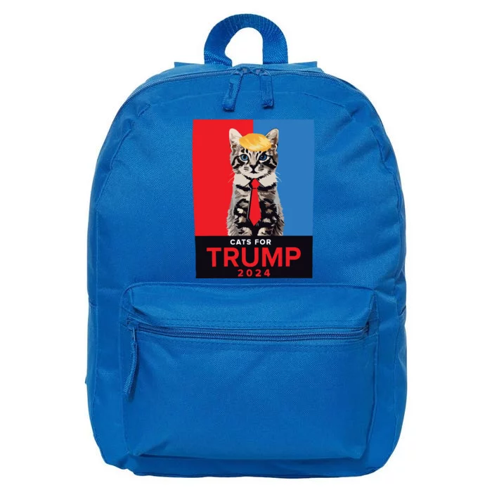 Cats For Trump 2024 Vance Trump 2024 16 in Basic Backpack