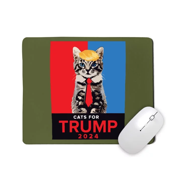 Cats For Trump 2024 Vance Trump 2024 Mousepad