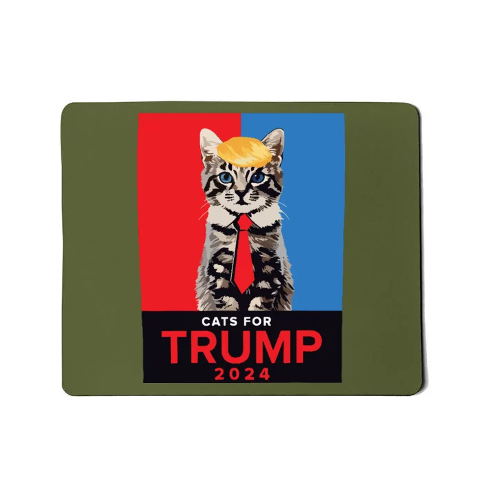 Cats For Trump 2024 Vance Trump 2024 Mousepad