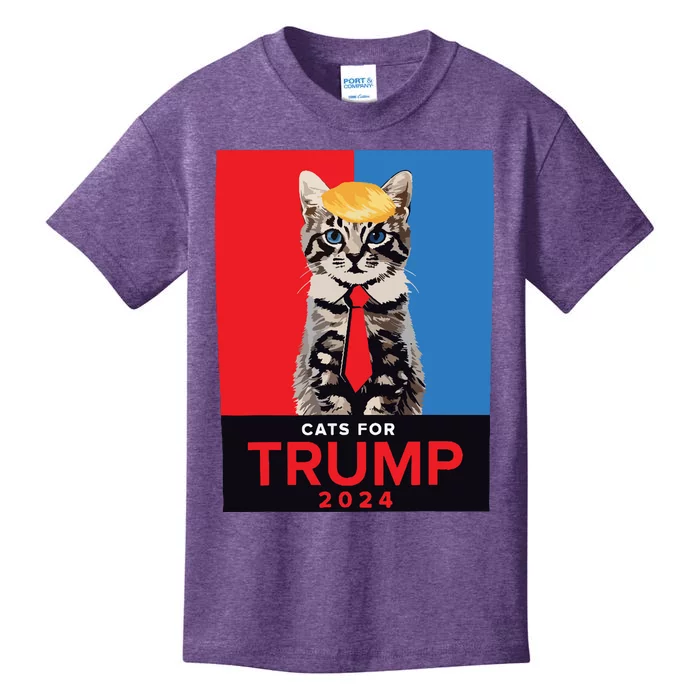 Cats For Trump 2024 Vance Trump 2024 Kids T-Shirt