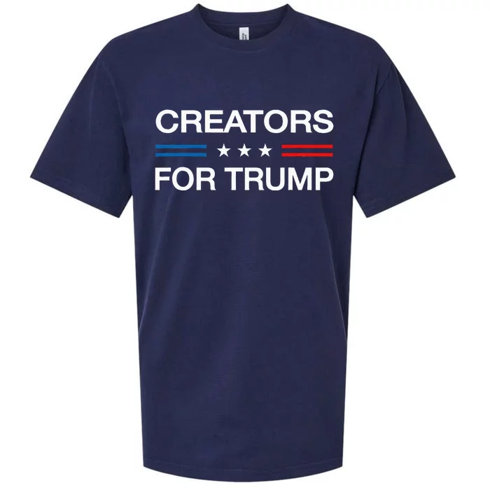 Creators For Trump 2024 Funny Election Content Creator Vote Sueded Cloud Jersey T-Shirt