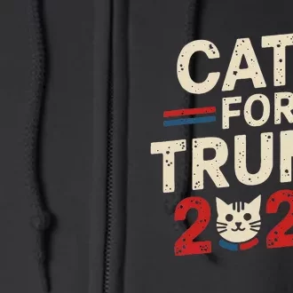 Cats For Trump Funny Election Full Zip Hoodie