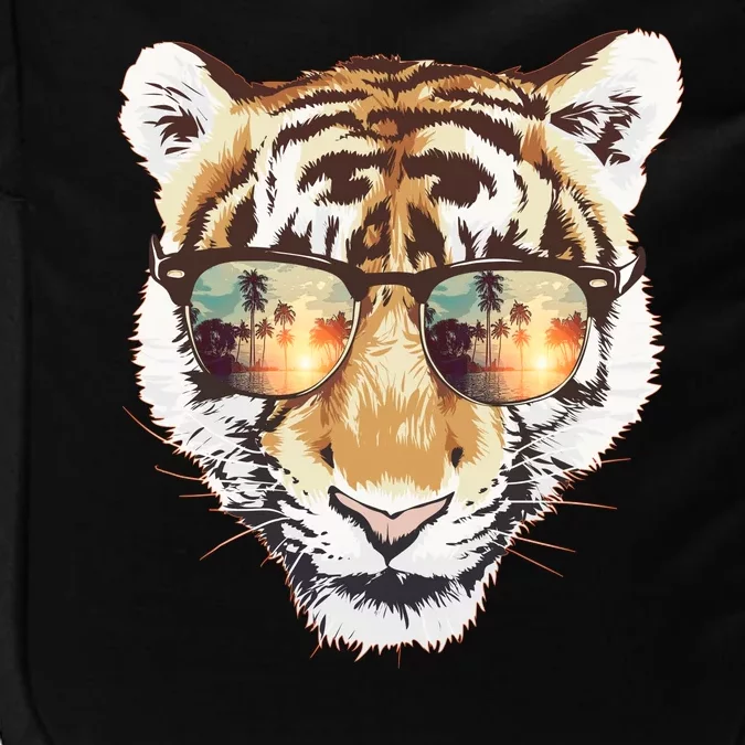 Cool Funny Tiger Tropical Sunglasses Impact Tech Backpack