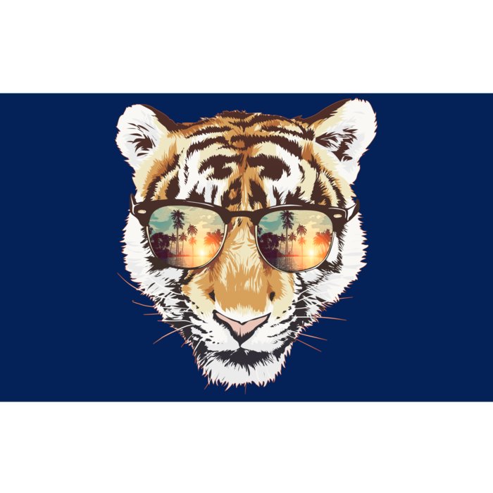 Cool Funny Tiger Tropical Sunglasses Bumper Sticker