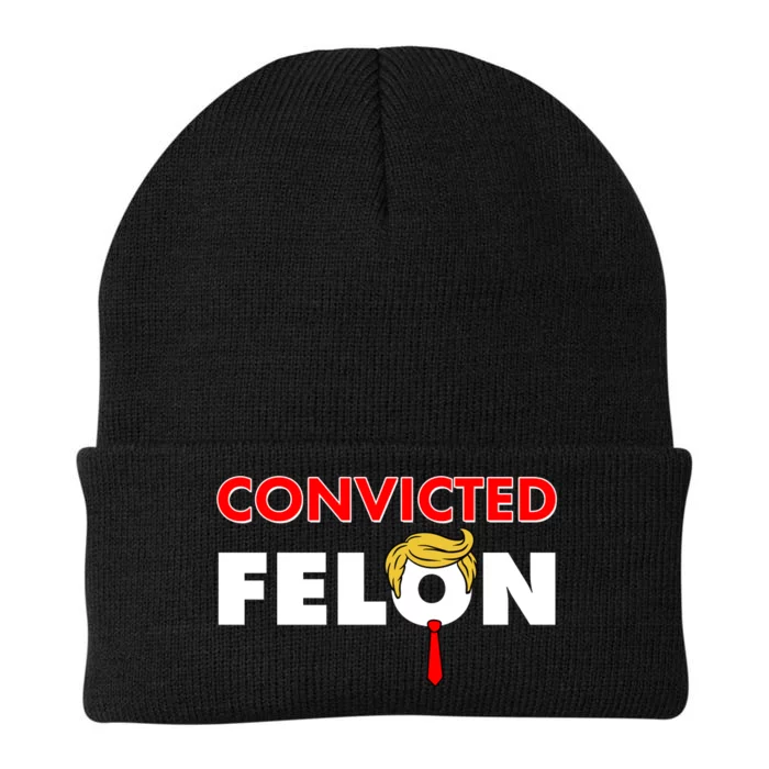 Convicted Felon Trump Knit Cap Winter Beanie