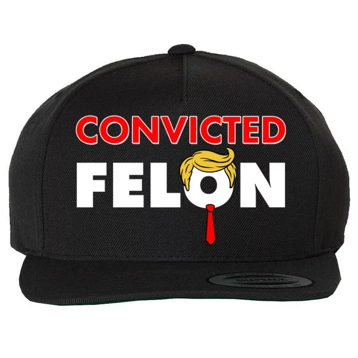 Convicted Felon Trump Wool Snapback Cap