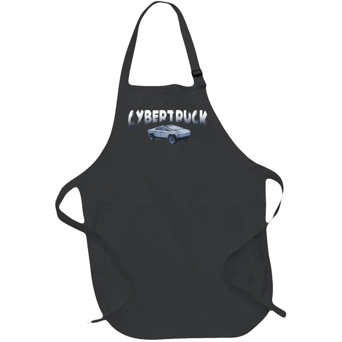 Cybertrucks Futuristic Truck Fans Car Lovers Auto Mechanic Full-Length Apron With Pocket