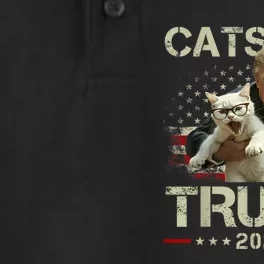 Cats For Trump 2024 Funny Vote For Trump Cats 2024 Dry Zone Grid Performance Polo