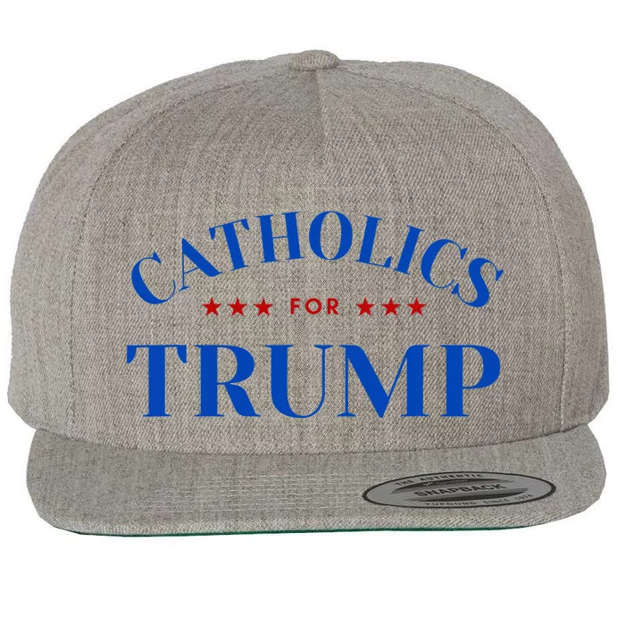 Catholics For Trump Usa Election Wool Snapback Cap