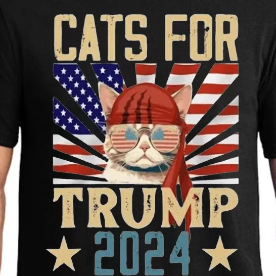 Cat For Trump 2024 Pajama Set