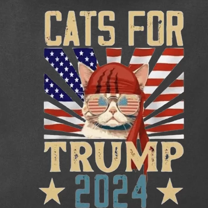 Cat For Trump 2024 Zip Tote Bag