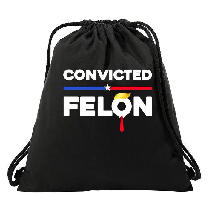 Convicted Felon Trump 2024 Drawstring Bag