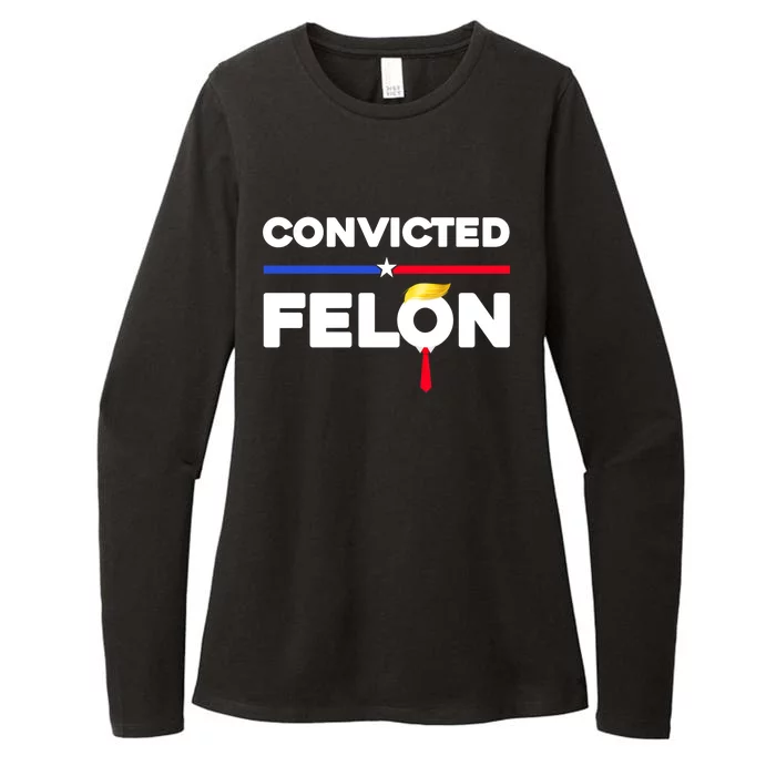 Convicted Felon Trump 2024 Womens CVC Long Sleeve Shirt