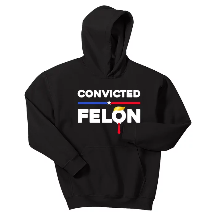 Convicted Felon Trump 2024 Kids Hoodie