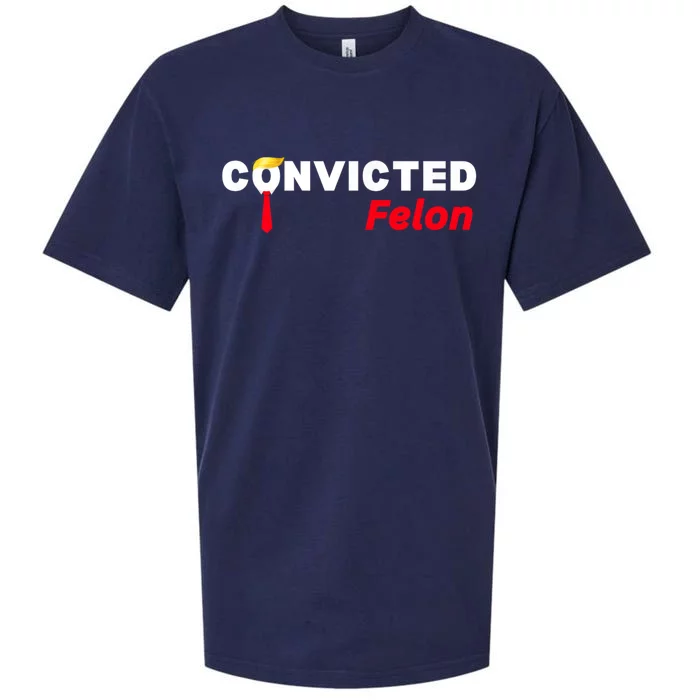 Convicted Felon Trump 2024 Sueded Cloud Jersey T-Shirt