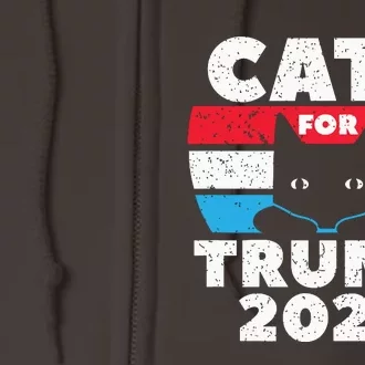 Cats For Trump 2024 Election Full Zip Hoodie