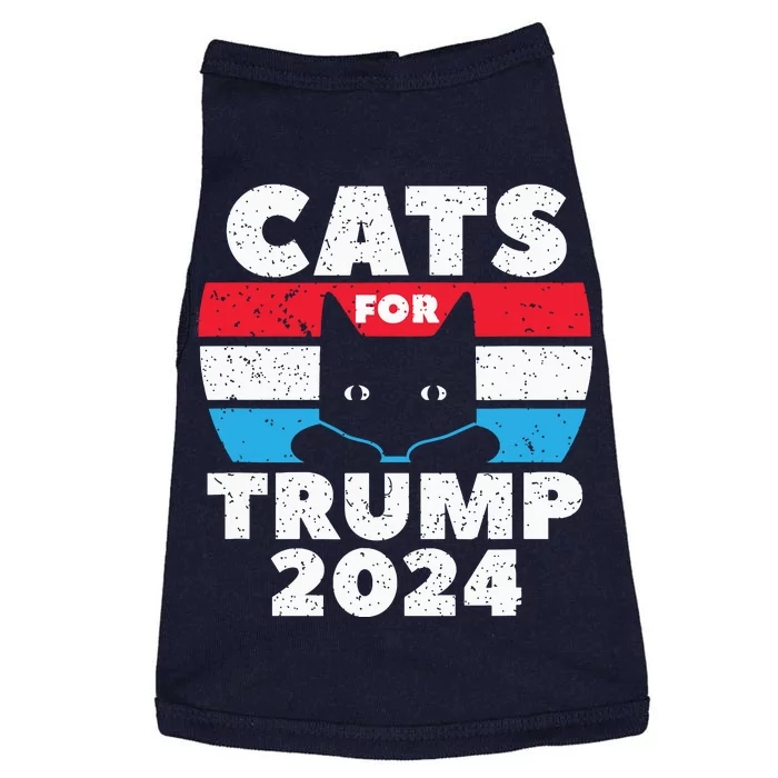 Cats For Trump 2024 Election Doggie Tank