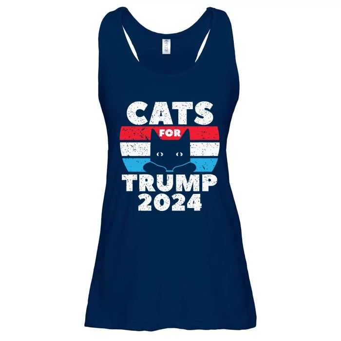 Cats For Trump 2024 Election Ladies Essential Flowy Tank