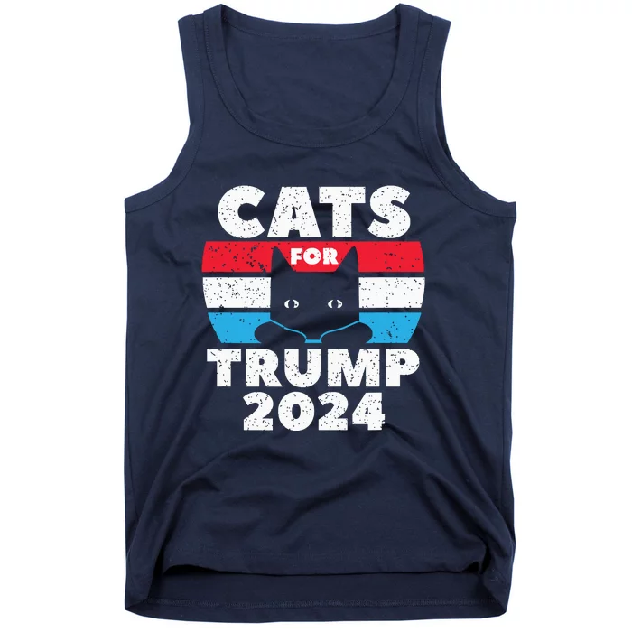 Cats For Trump 2024 Election Tank Top