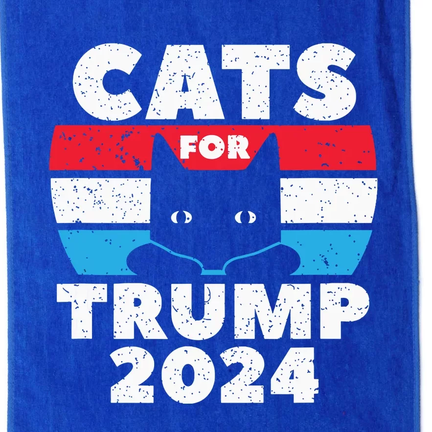 Cats For Trump 2024 Election Platinum Collection Golf Towel