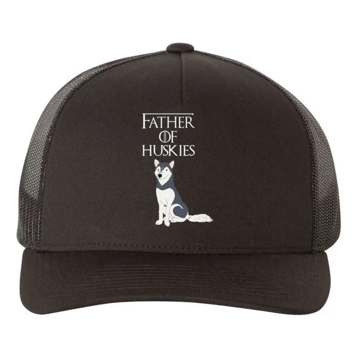 Cute Funny & Unique Siberian Husky Dog Dad & Gift Yupoong Adult 5-Panel Trucker Hat